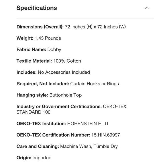 Threshold Tonal Striped Shower Curtain Gray 100% Cotton 72” x 72” Buttonhole NWT - Picture 9 of 9